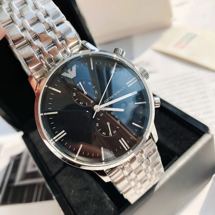 Emporio Armani AR0389 Black Dial Bracelet Watch - Authentic