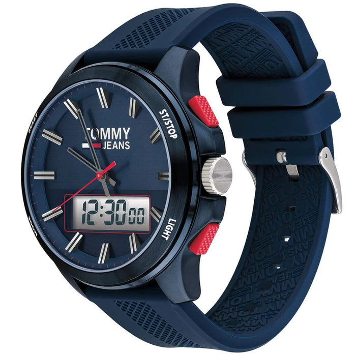 Tommy Jeans Hybrid Analog-Digital Watch – Navy Blue Sport Edition - 1791761 - Authentic