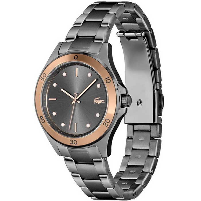 Lacoste Swing Grey Steel Women's Watch - 2001224 - Authentic