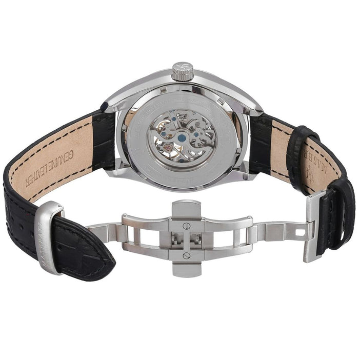 Maserati Men's Classic Skeleton Automatic Watch with Black Leather Strap - R8871612001 - Authentic