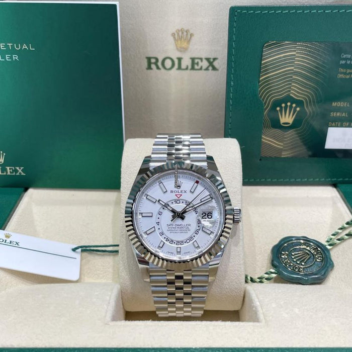 Rolex Sky-Dweller White Dial Jubilee