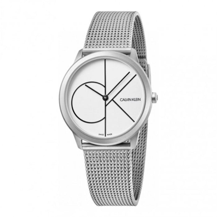 Calvin Klein Minimal Mesh Watch – CK Graphic Dial Edition - K3M5115X - Authentic