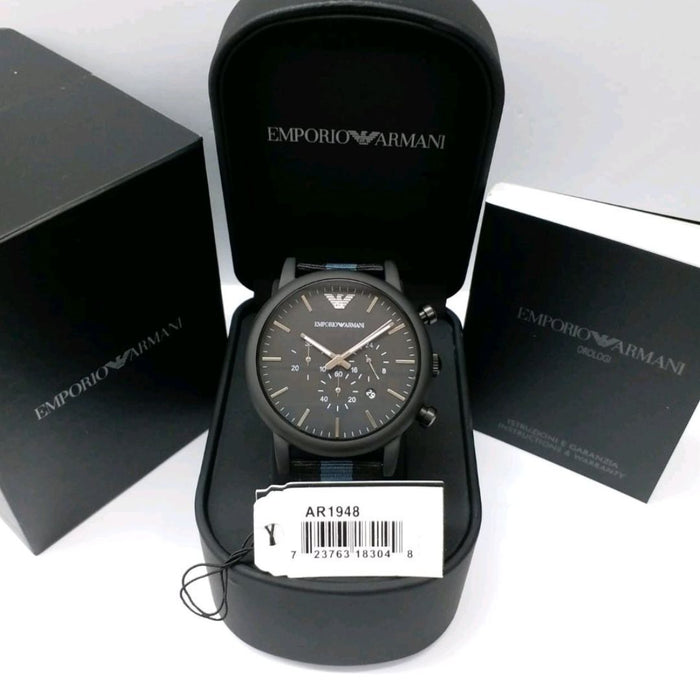Emporio Armani Analog Black Dial Men's Watch-AR1948 - Authetic