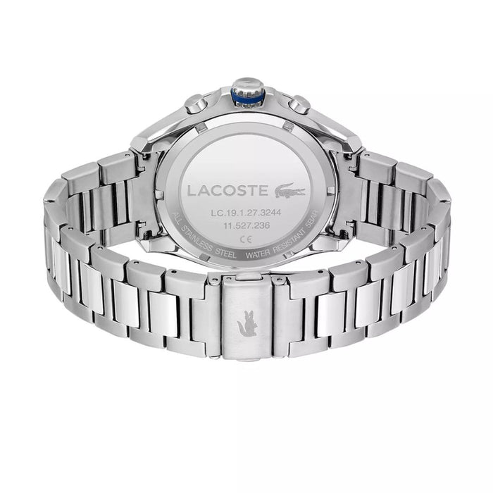 Lacoste Tiebreaker Stainless Steel Black Dial Men's 2011155 - Authentic
