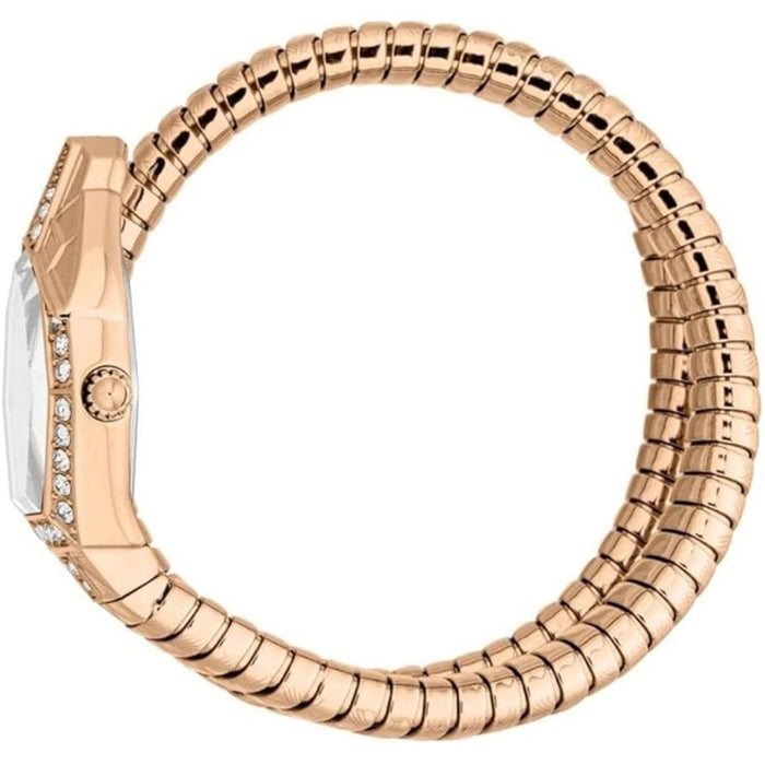 Just Cavalli Signature Snake Womens Stainless Steel Rose Gold Color Watch - JC1L303M0045 - Authentic (S)