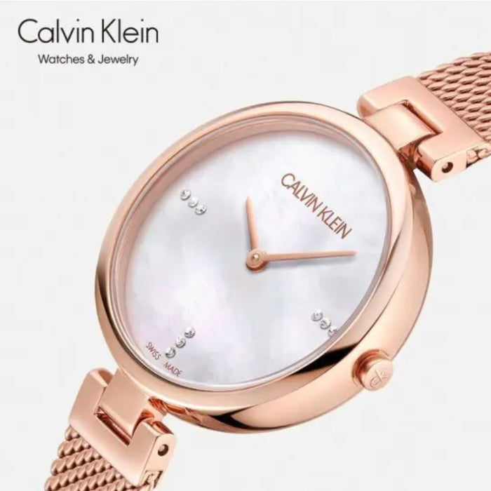 Calvin Klein Minimal Mesh Rose Gold - K8g2362g - Authentic