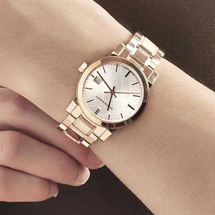 Burberry Rose Gold Stainless Steel Women Watch - BU9004 -Authentic