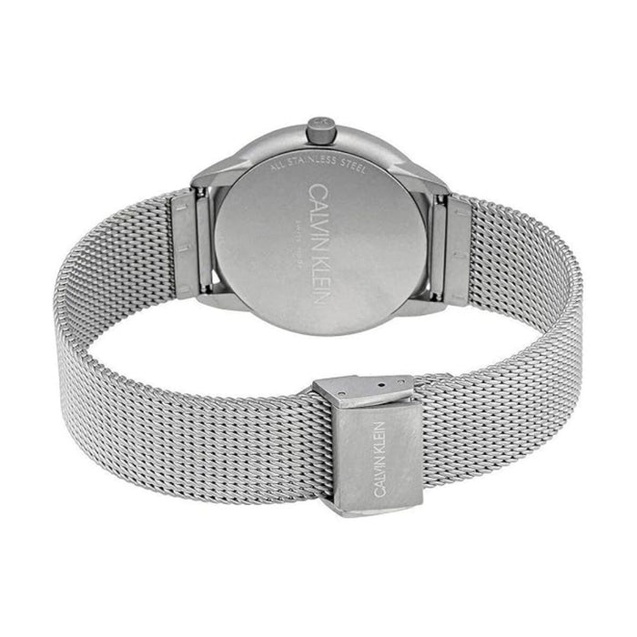 Calvin Klein Bold White Dial Silver Mesh Watch – Unisex - k3m5215x - Authentic