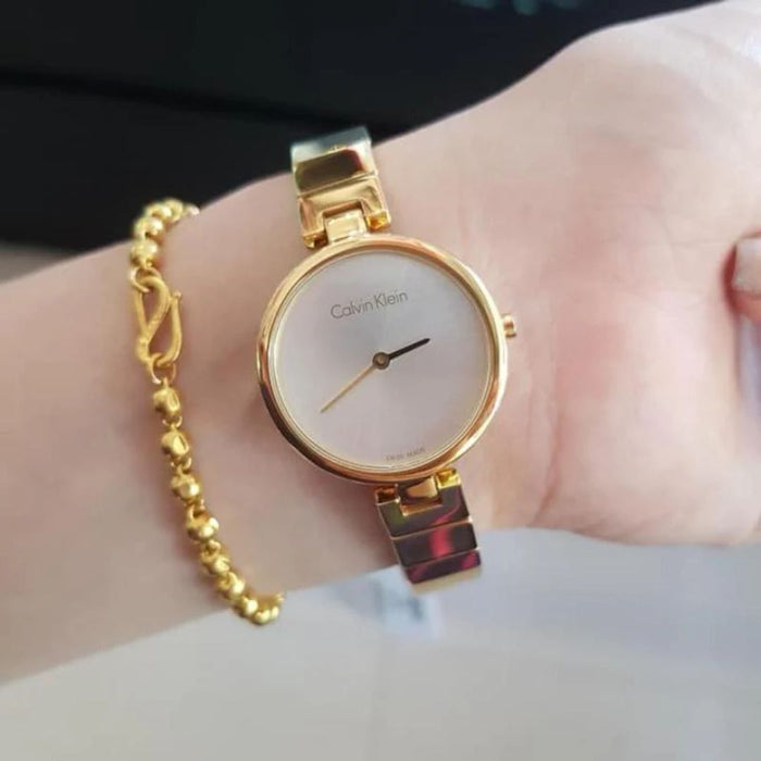 Calvin Klein Iconic Gold-Tone Ladies Watch - K8G23546 - Authentic