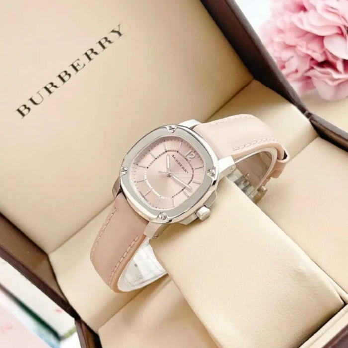Burberry Beige Dial Women's Watch – Square Steel Case BBY1700 - Authentic