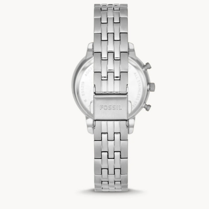Fossil Neutra Silver Chronograph Dial Stainless Steel Bracelet Authentic