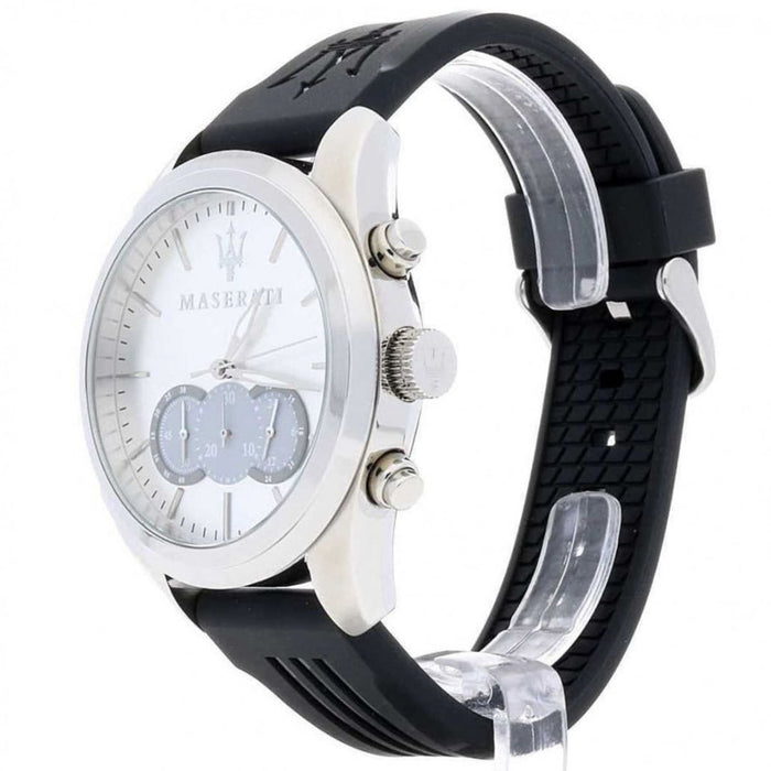 Maserati Successo Chronograph Silver Dial Watch - R8871612012 - Authentic