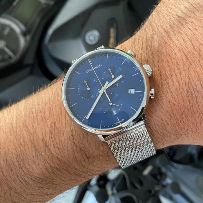 Calvin Klein High Noon Chronograph – Blue Dial - k8m2712n - Authentic