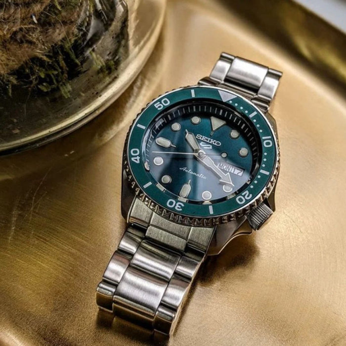 Seiko 5 Sports Automatic Green Dial Men’s Watch - Seiko SRPD61K1 - Authentic