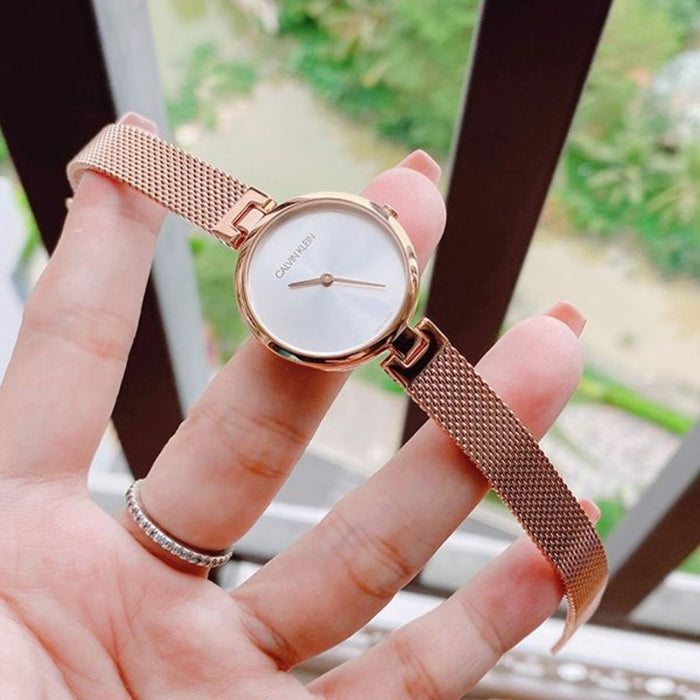 Calvin Klein Minimal Mesh Rose Gold - K8g23626 - Authentic