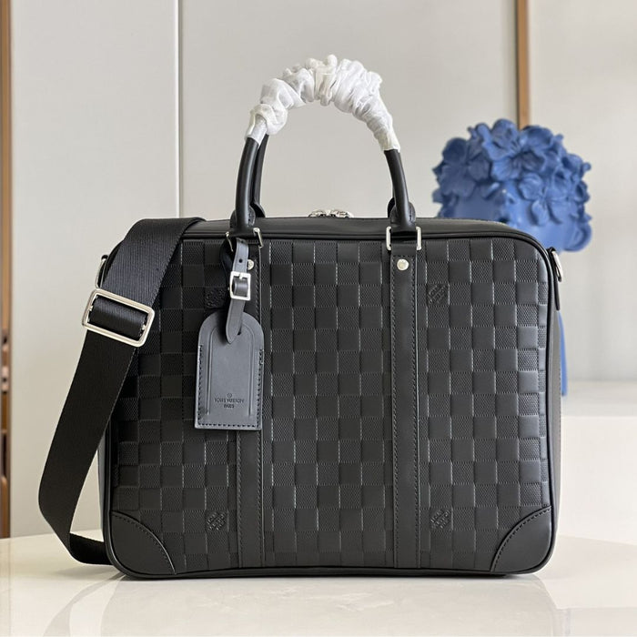 Louis Vuitton Genuine Leather Business Bag