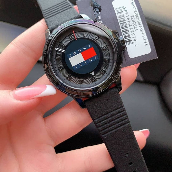 Tommy Jeans Black Logo Dial Watch - 1792032 - Authentic