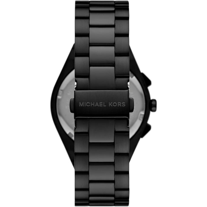 Michael Kors Lennox Chronograph Black Stainless Steel Watch MK9146 Authentic