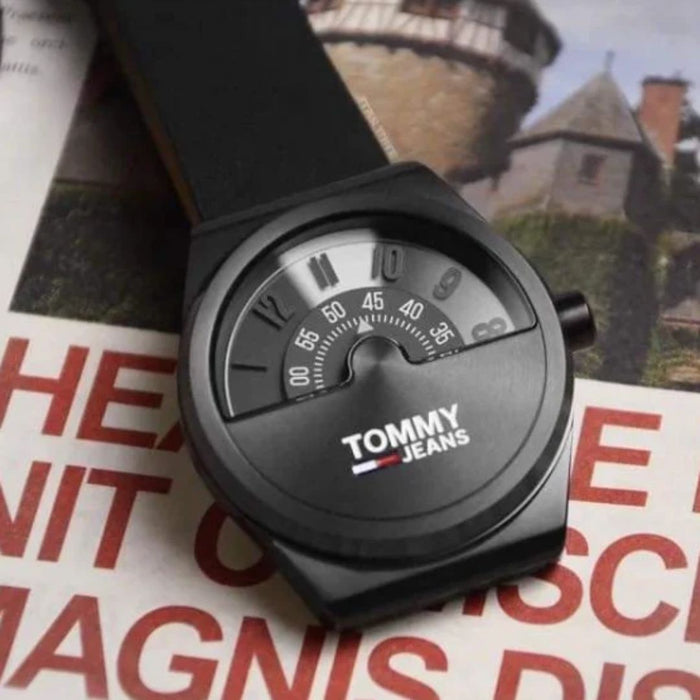 Tommy Jeans Jump Hour Watch – Black Mono Edition - 1791773 - Authentic