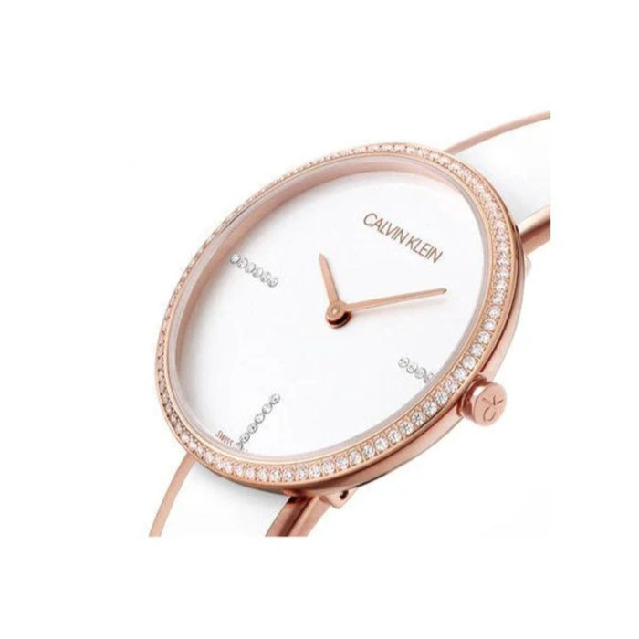 Calvin Klein Seduce White Rose Gold Women's Watch - k4e2nx1t - Authentic
