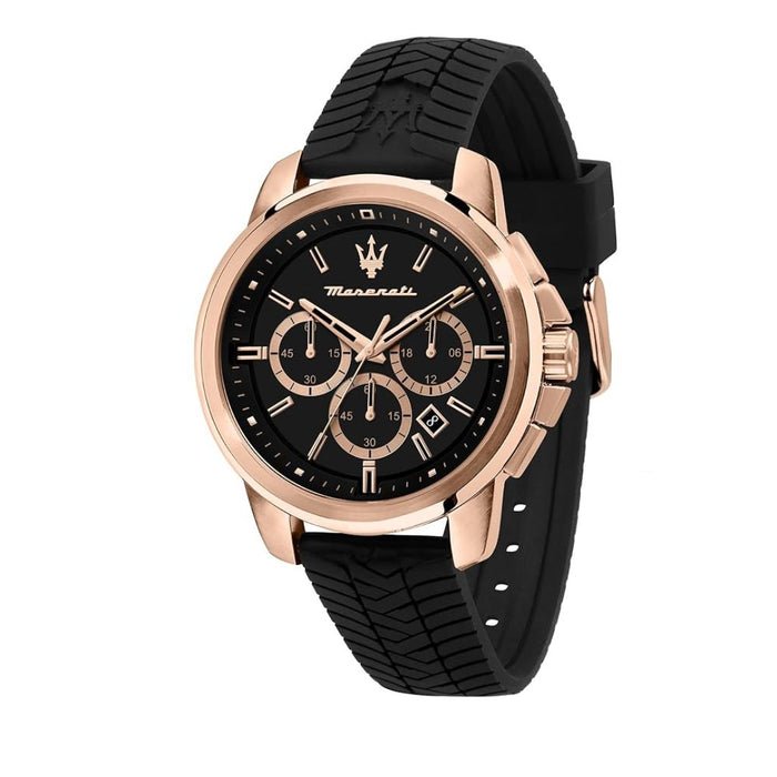 Maserati Traguardo Chronograph Rose Gold Men's Watch - 8871621012 - Authentic