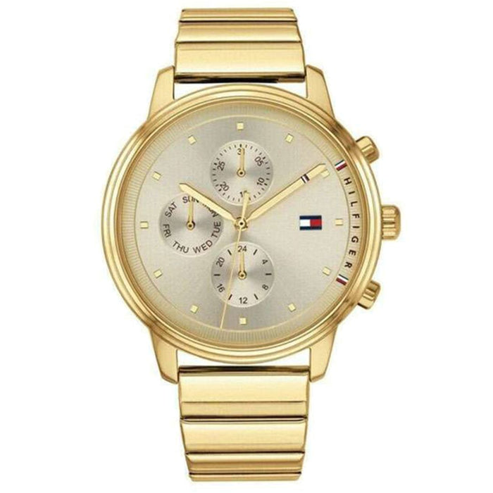 Tommy Hilfiger Champagne Dial All Gold Ladies Watch 1781905 - Authentic