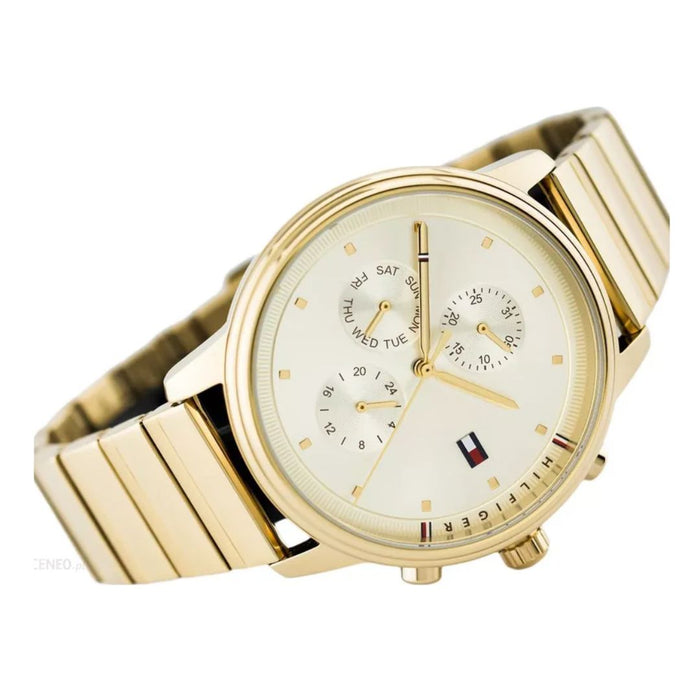 Tommy Hilfiger Champagne Dial All Gold Ladies Watch 1781905 - Authentic