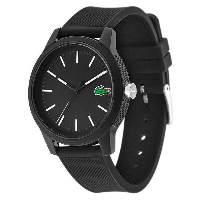 Lacoste 12.12 Black Silicone Men's Watch - 2010986 - Authentic