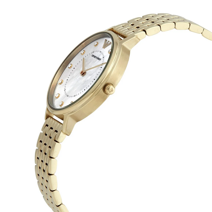 Emporio Armani Women's Two-Hand Gold-Tone Stainless Steel kappa Watch - AR11007 - Authentic