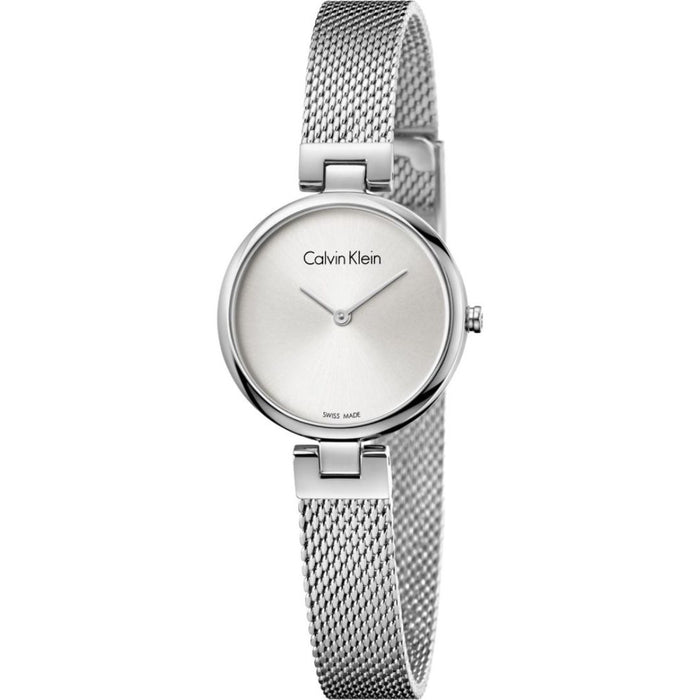 Calvin Klein Minimal Mesh Silver Women Watch - K8g23126 - Authentic