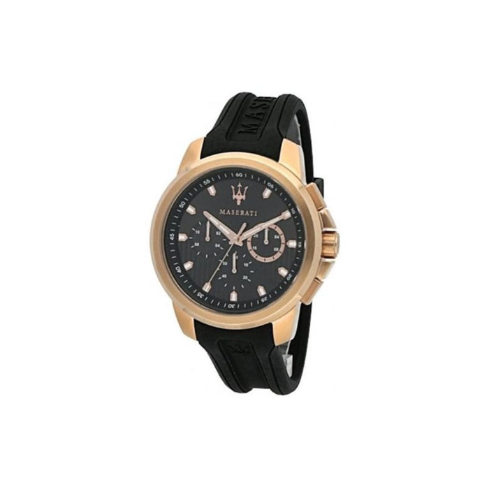 Maserati Sfida Black Dial Black Strap Men's Watch R8851123008