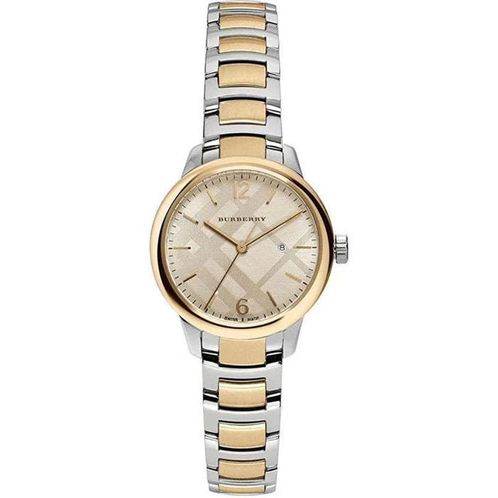 Burberry Two-Tone Beige Dial Women Watch - BU10118 - Authentic