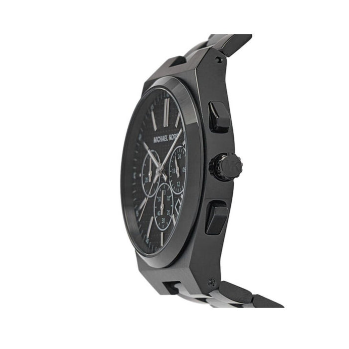 Michael Kors Lennox Chronograph Black Stainless Steel Watch MK9146 Authentic