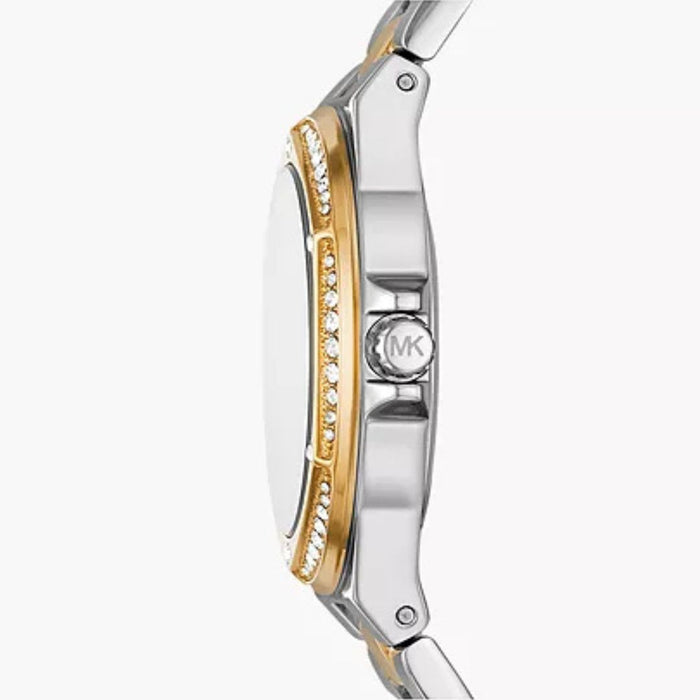 Michael Kors Lennox Three-Hand Two-Tone Stainless Steel Watch  Authentic