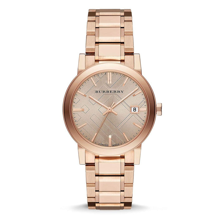 Burberry Rose Gold Stainless Steel Watch for Women - BU9034 - Authentic