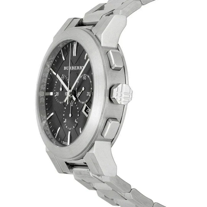 Burberry Stainless Steel Black Chronograph Watch BU9351 - Authentic