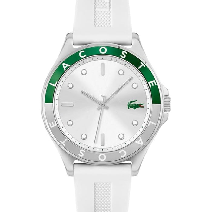Lacoste Swing White Silicone Women's Watch - 2001265 - Authentic