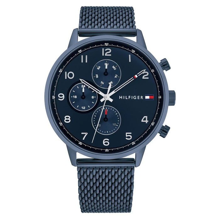 Tommy Hilfiger Daniel Mesh Chronograph Watch – All Navy Blue Edition - 1791990 - Authentic
