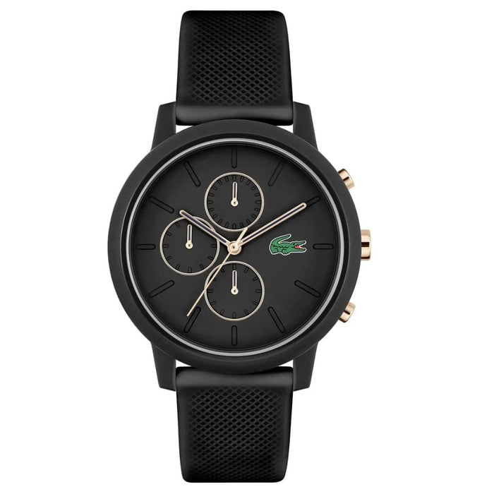 LACOSTE MENS QUARTZ SILICONE WATCH - 2011247 - Authentic