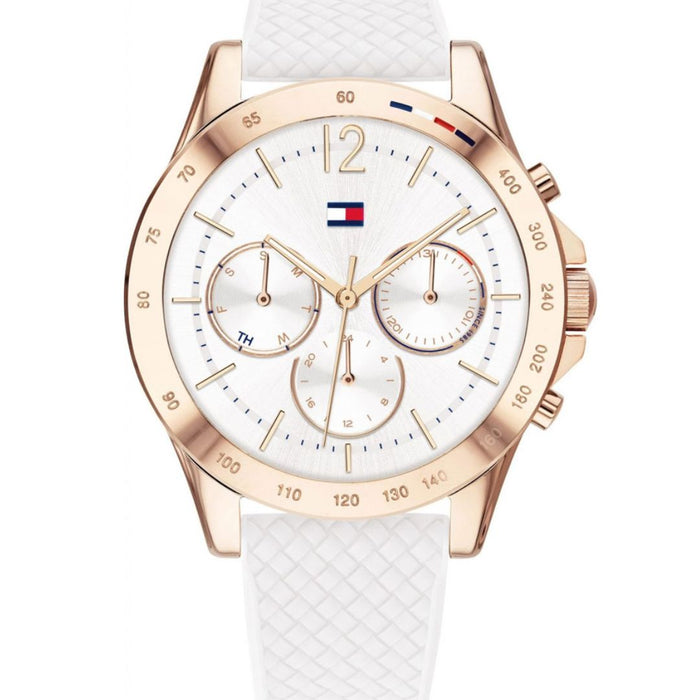 Tommy Hilfiger Women's Analogue Quartz Watch with Silicone Strap 1782199 - Authentic