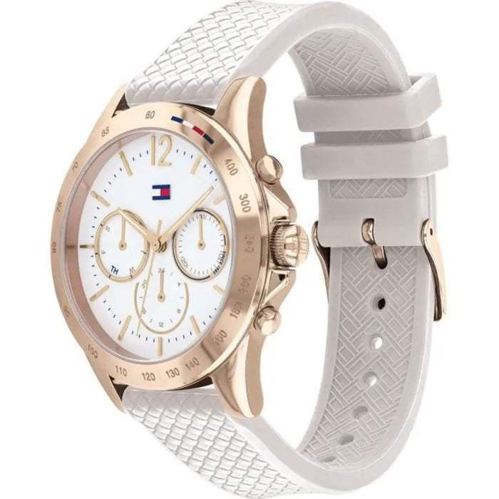 Tommy Hilfiger Women's Analogue Quartz Watch with Silicone Strap 1782199 - Authentic
