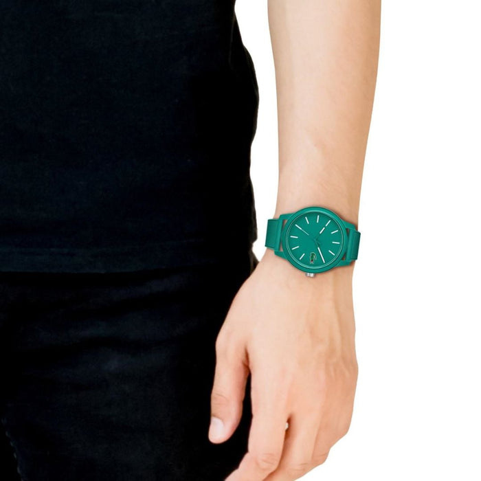 Lacoste L.12.12 Analog Green Round Dial Men's Watch - 2011192 - Authentic