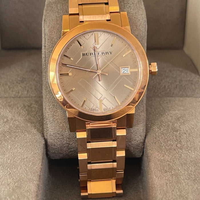 Burberry Rose Gold Stainless Steel Watch for Women - BU9034 - Authentic