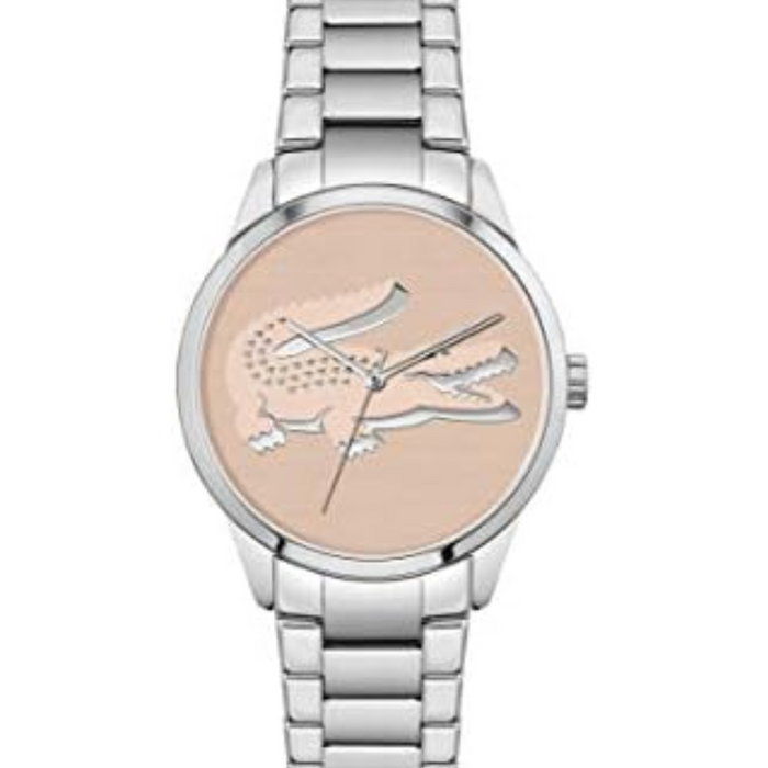 Lacoste Women's Pink Dial Stainless Steel Watch - 2001173 - Authentic
