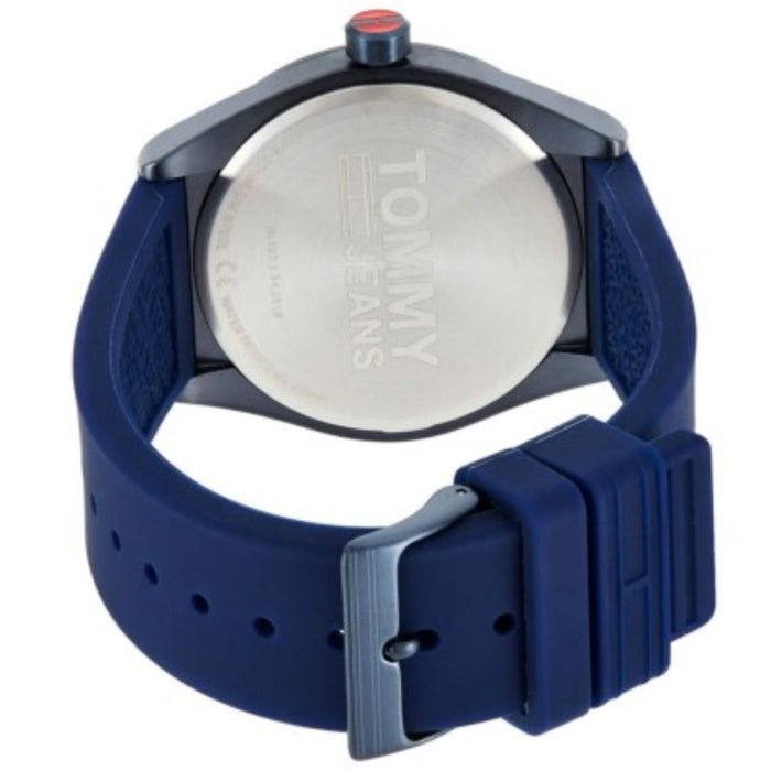 Tommy Jeans Retro Digital Jump Hour Watch – Blue & Red Arc Dial - 1791775 - Authentic