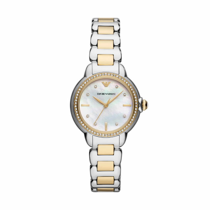 Emporio Armani Two Tone Analogue Mia Watch AR11524 - Authentic