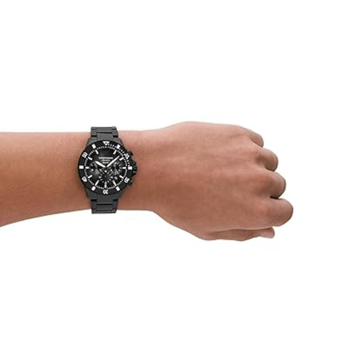 Emporio Armani Chronograph Black Ceramic Watch - AR70010 - Authentic