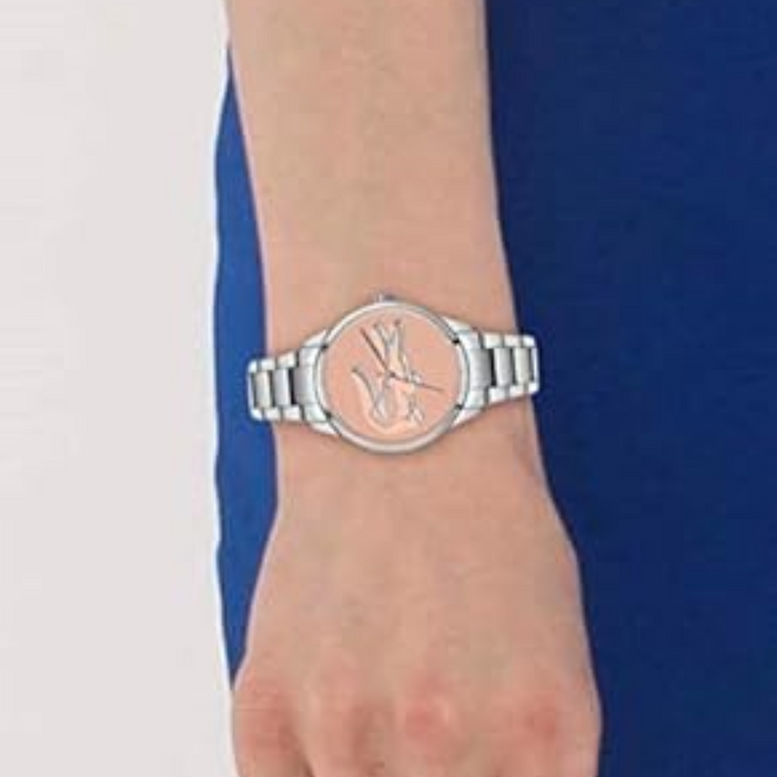 Lacoste Women's Pink Dial Stainless Steel Watch - 2001173 - Authentic