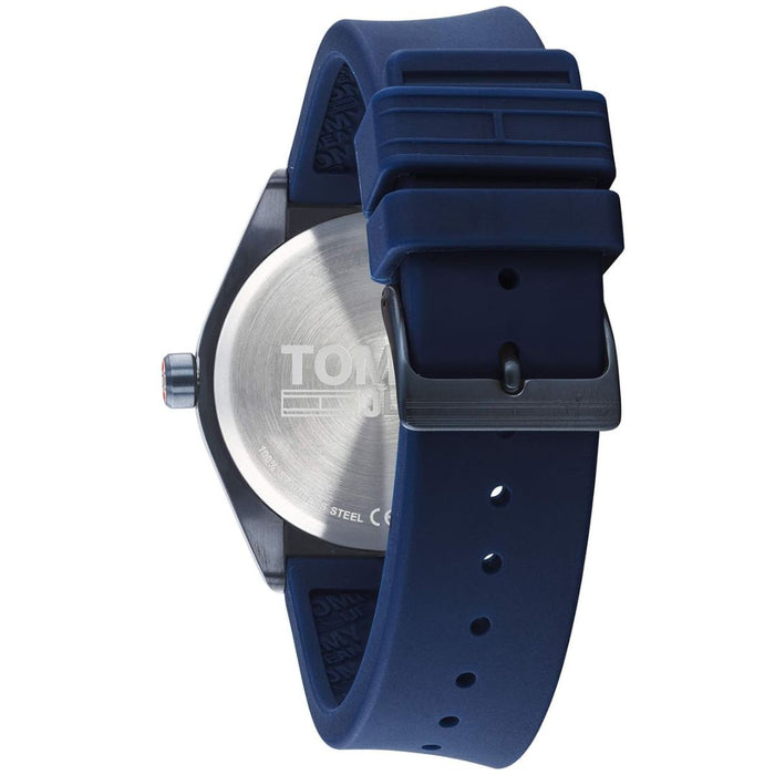 Tommy Jeans Retro Digital Jump Hour Watch – Blue & Red Arc Dial - 1791775 - Authentic