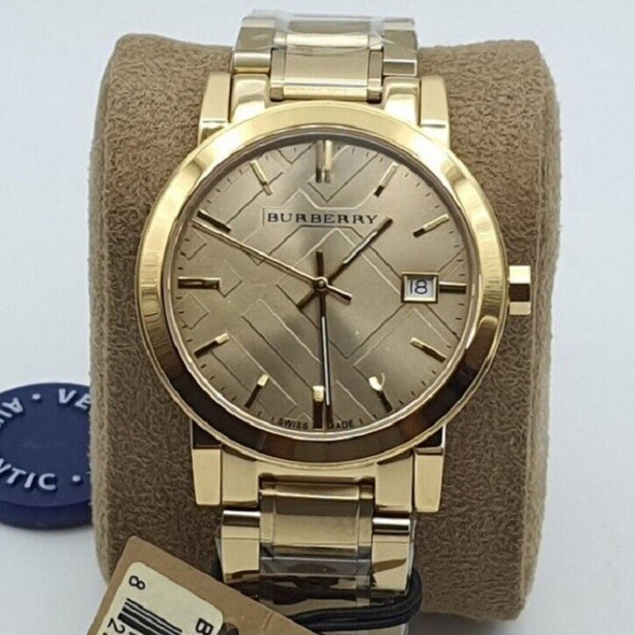 Burberry Gold Stainless Steel Women's Watch - BU9033 - Authentic
